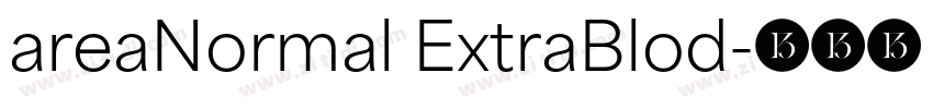 areaNormal ExtraBlod字体转换